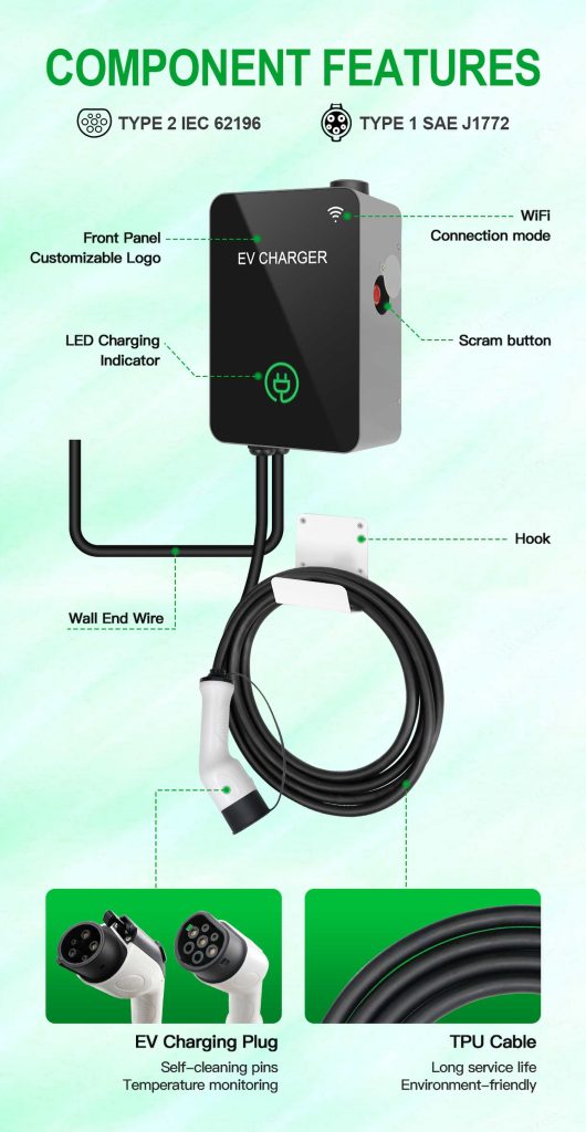 22kw ev chargering station