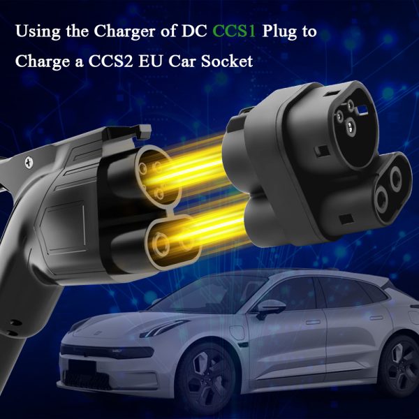 CCS1 to CCS2 DC EV Charging Adapter for CCS2 Standard Electric Vehicles ...